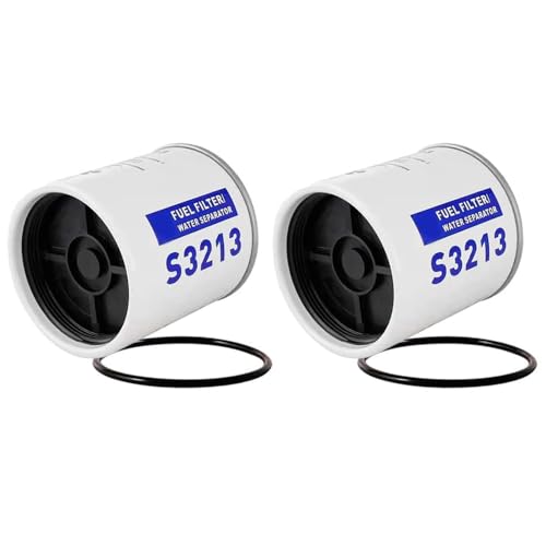 2PCS S3213 Fuel Filter Marine Fuel Water Separator Replacement for Marine Outboard Motor Replaces# 35-60494-1 S3213 18-7932-1 18-17928 35-809097