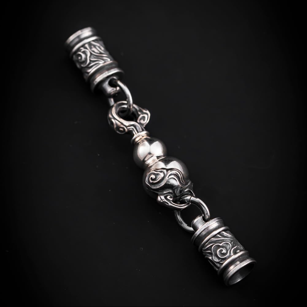 COPPERTIST.WU Gourd Bracelet Beaded Bracelet Bangle Ball Stretch Elastic Bracelets Gift for Men and Women