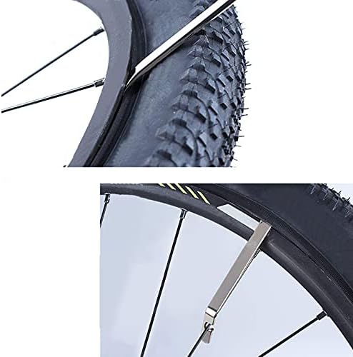 JANEMO 2 Pcs Tyre Spoon Changing Tool, Rust-proof Smooth Bicycle Tire Lever, Use for Removing the Tires Quickly and Easily