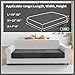 QIANMEW Couch Covers for Sectional Sofa, Washable Stretch Soft Sofa Cushion Covers L Shape Sofa Slipcovers Anti Slip Furniture Decor Protector for Pets (1PC Large Sofa Cover,Dark Gray)