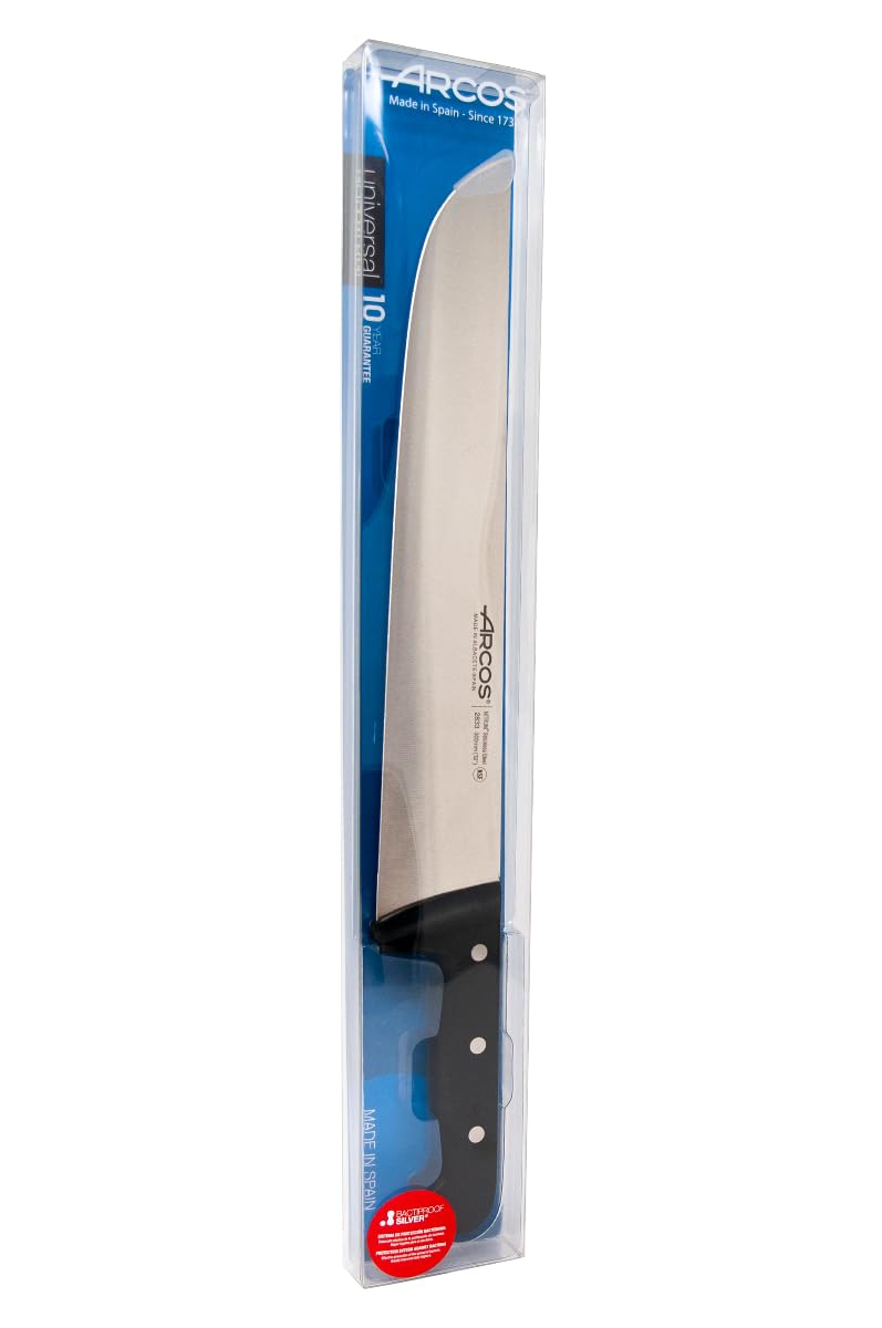Arcos Fleischermesser mit Nitrum Edelstahlklinge 300 mm - Professionelles Fleischermesser mit Ergonomischem Griff aus Polyoxymethylen (POM) - Schwarz – Bild 5