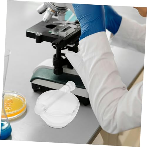 Set de mortero y mano de vidrio 60ml para cocina y laboratorio miniatura 5