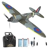 VOLANTEXRC SpitfireV2 RC Aereo - Giocattolo aereo telecomandato con telecomando RTF 4 cana...