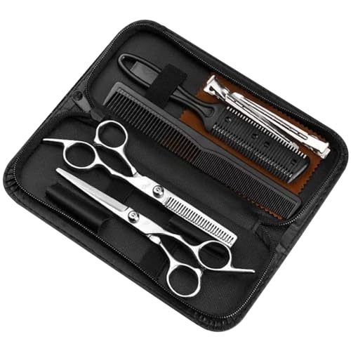 Kit de cisailles de ciseaux à cheveux, ensemble de cisailles de coiffure,Ensemble de ciseaux de coiffure professionnels | Ensemble de cisailles de coiffeur,...