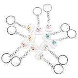 Healeved Llavero de Pulpo Luminoso de Resina 10 Piezas para Mochila y Bolso Decoración Colgante Ligera y Resistente Accesorio Divertido para Parejas y Uso Nocturno Seguro