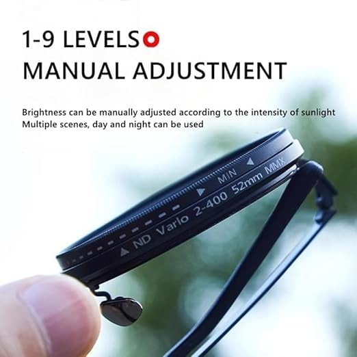 Adjustable Tint Sunglasses Polarized Round For Men Women With Nd Filter Lenses 1-9 Gears Manual Tint Control3