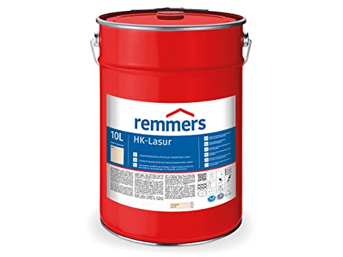 Remmers HK-Lasur 3in1 weiß, 10 Liter, Holzlasur aussen, 3n1: Imprägnierung, Grundierung & Lasur, Holzschutz vor Feuchtigkeit & UV-Strahlung
