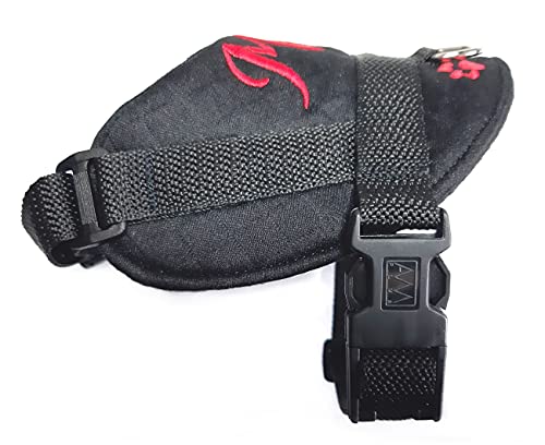 Hundegeschirr S M L XL XXL Brustgeschirr mit Wunsch Namen bestickt Schwarz