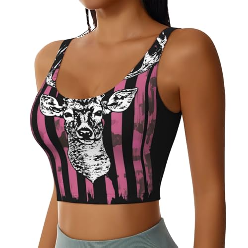 Womens Comfy Sports Bra U-Shaped Back Crop Tops Outfit for Workout2