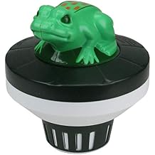 Frog Floating Swimming Pool Dispenser - 7.5" - Green and Black