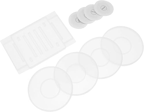 EXCEART 1 juego de moldes para posavasos de CD, molde de silicona circular, bandeja de carga, bandeja para baratijas, platos de alimentos, bandejas