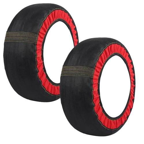 Reifensocken für Auto, 2 x Reifensocken, Traktionsgerät für Autoreifen, Schneesocken für Autoreifen, Schnee-Traktionsgerät für Auto