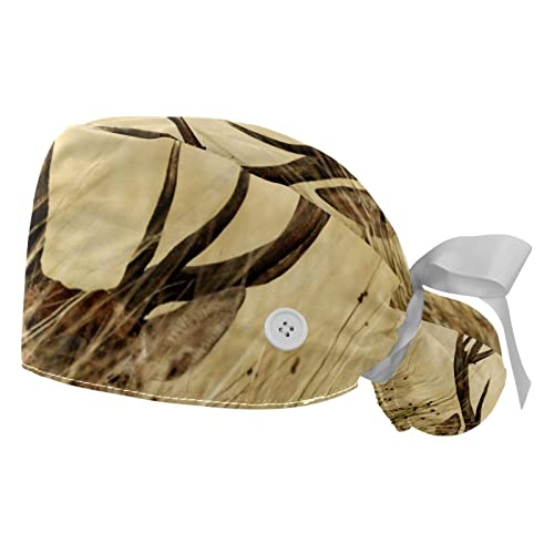 Chapeaux bouffants ajustables JDEZ en lot de 2 casquettes de travail mixtes