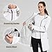 baleaf Women's Long Rain Coat Packable Waterproof Windbreaker Lightweight Cycling Jacket with Hood White L