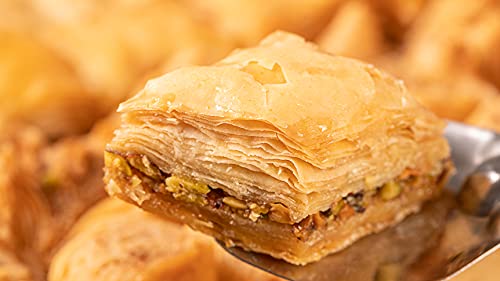 1kg Assorted Baklawa Baklava Home Made Recipe Freshly Baked and Shipped UK, Chateau de Mediterranean