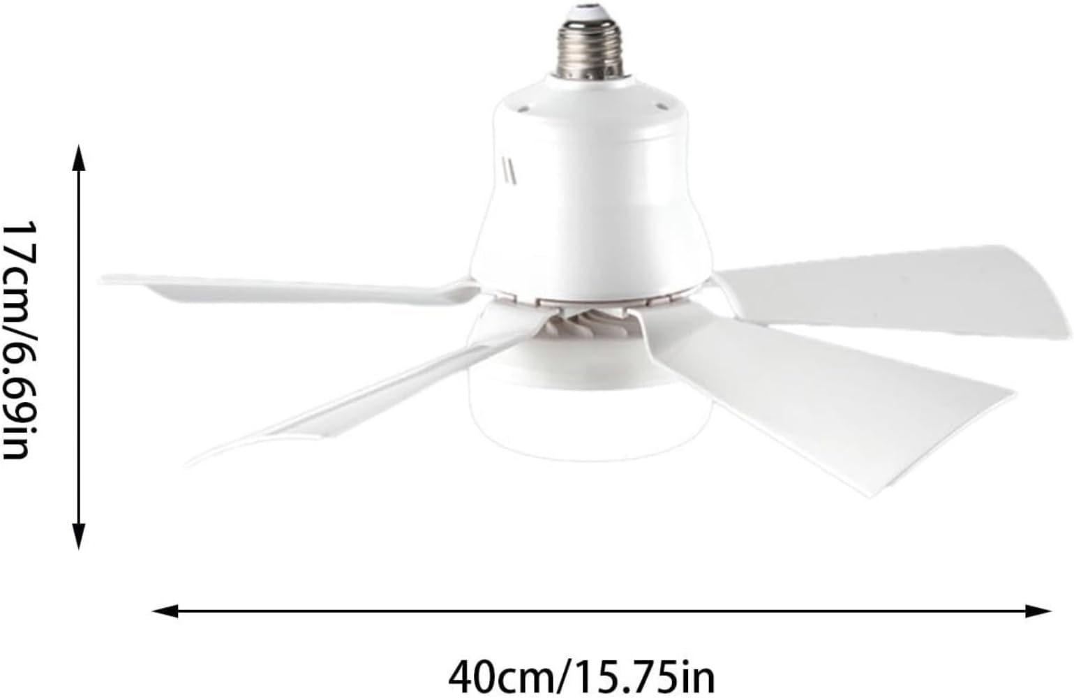 Ventilatore da Soffitto con Luce e Telecomando, Lampadario Ventilatore LED Dimmerabile 5 Pale, 3 velocità, Silenzioso, per Soggiorno, Camera