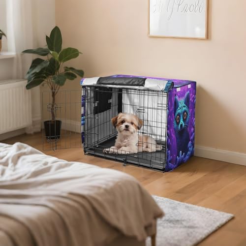 Cage chien housse imperméable lémurien violet extérieur et terrasse - 8