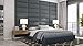 HEKO PANELS Tête de Lit Simili Cuir - Tête de Lit Originale Dêcorative pour Chambre Salon Entrée - Lot de 4 Panneaux Muraux d'Appoint Rembourrés 80x40 cm - Gris Foncé