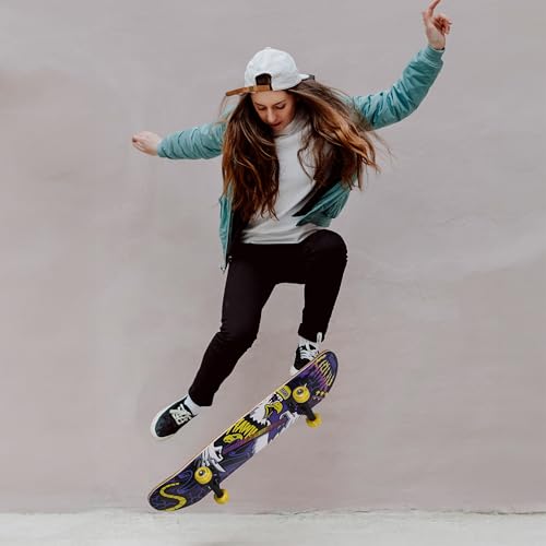 Image of Tony Hawk 31 inch Skateboard - Signature Series 1 Skateboard with Pro Trucks, Full Grip Tape, 9-Ply Maple Deck, Ideal for All Experience Levels