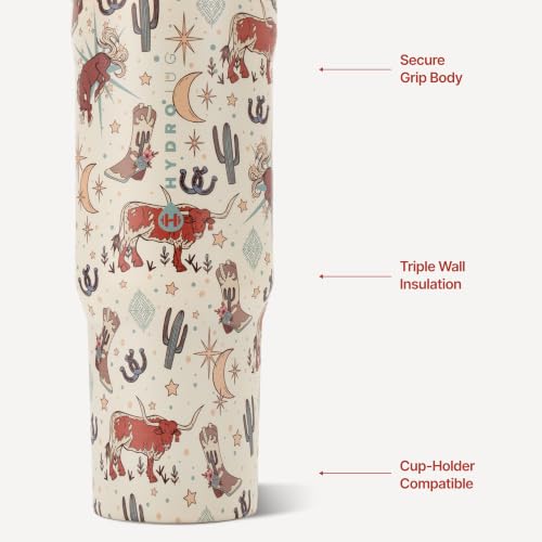 Image of HydroJug Sport 32 oz Insulated Stainless Steel Water Bottle, Rodeo