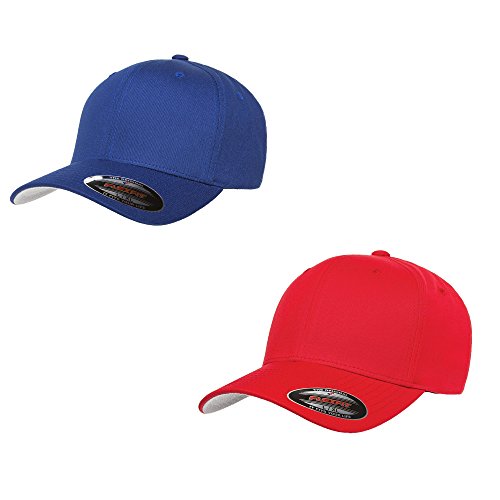 Bonnet en sergé Flexfit 5001 taille L/XL lot de 2 pour adulte en tissu résistant