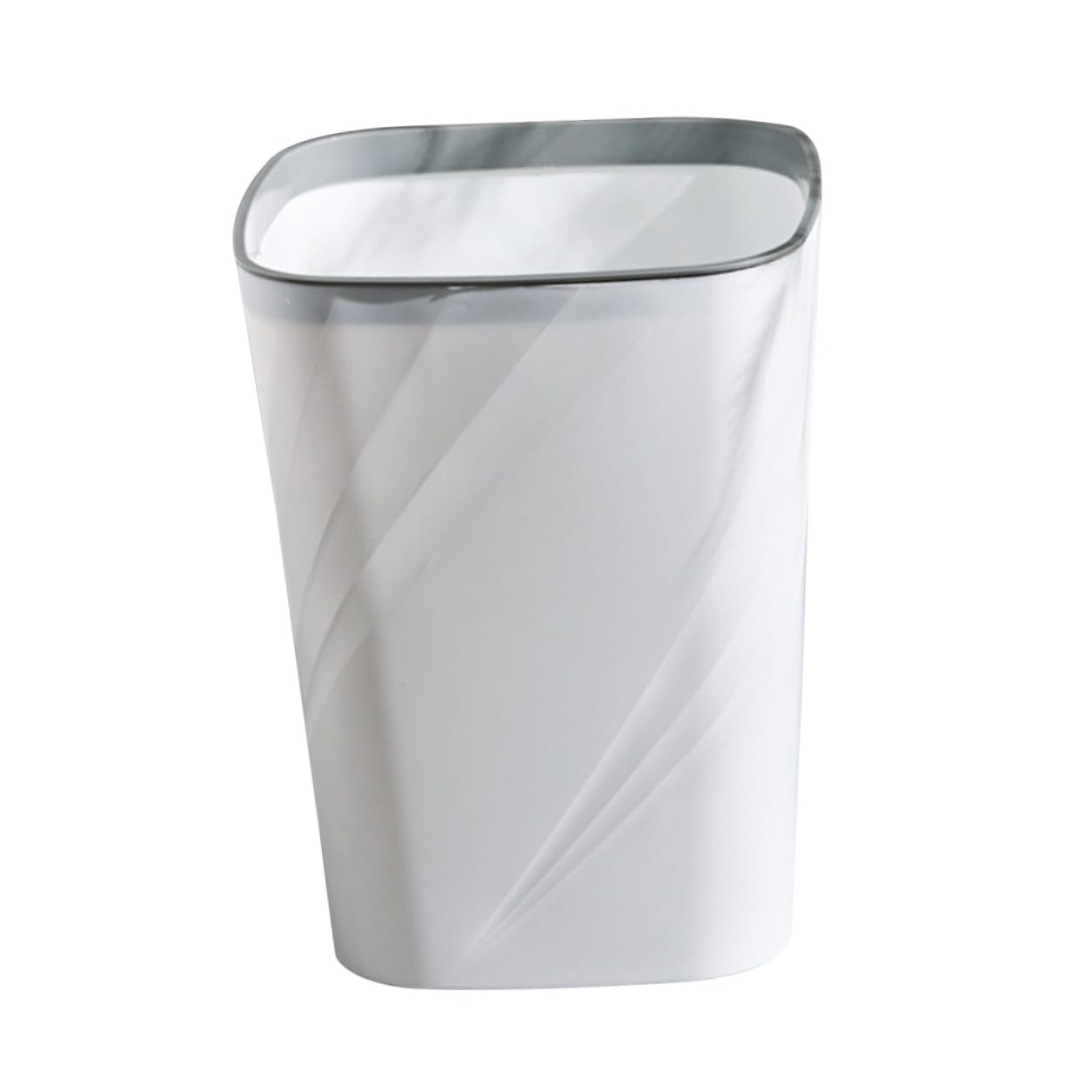 Homoyoyo Contenitore per Rifiuti da Ufficio 12l in Abs Cestino Multiuso per Carta e Rifiuti Domestici Design Semplice per Bagno, Cameretta e Sala Hobby