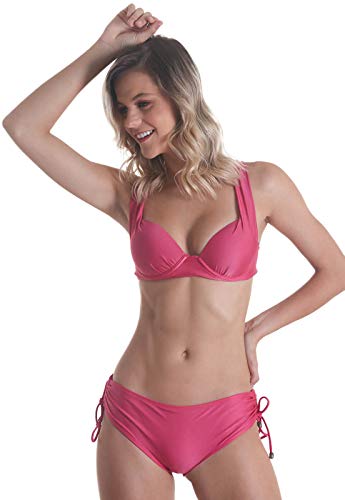 Calcinha Biquíni Avulso Amarração Lateral Misses - Rosa - P