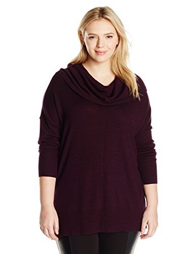 Knits by Hampshire Women's Plus-Size Marled Cowl-Neck Sweater