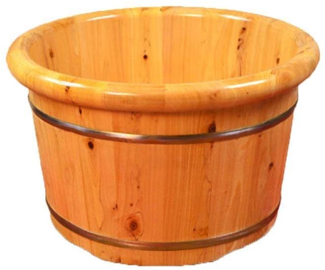 Bañera de pies de madera para masaje y spa miniatura 1