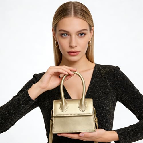 Image of Cute Purse Mini Crossbody Bags for Women Top Handle Clutch Handbag | Cute