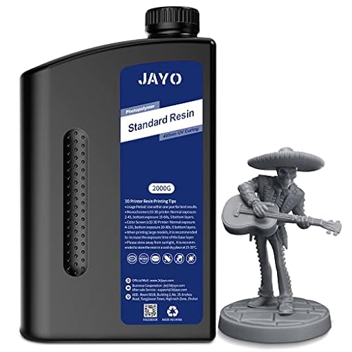 JAYO Resina para Impresora 3D 2KG, 405nm UV Estándar Resina Fotopolímera de Curado Rápido para Impresora 3D LCD DLP SLA 4K/6K/8K, Alta Precisión, Baja Contracción, Gris Oscuro 2000g | Ya disponible en tu tienda friki favorita! En mundofriki.es! JAYO Resina para Impresora 3D 2KG, 405nm UV Estándar Resina Fotopolímera de Curado Rápido para Impresora 3D LCD DLP SLA 4K/6K/8K, Alta Precisión, Baja Contracción, Gris Oscuro 2000g | Ya disponible en tu tienda friki favorita! En mundofriki.es!