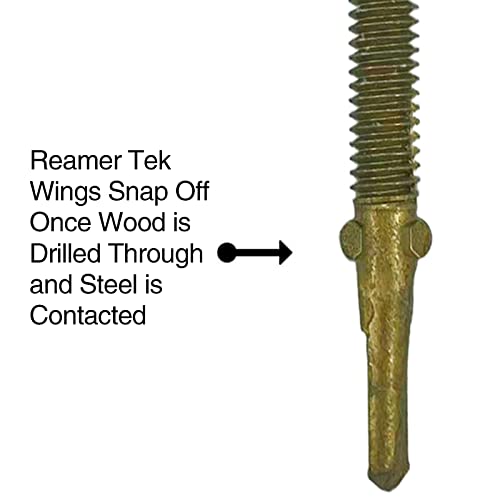 #14x2-3/4 Reamer Tek Torx/Star/Star Head Self Drilling Wood to Metal Screw - (100 Pza), Tornillo Tek para plataformas, remolques o fijar madera a acero - Cabeza Torx T-30 miniatura 5