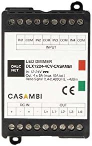 Dalcnet DLX1224-4CV-CASAMBI Led Dimmer Bluetooth APP Casambi 4 Canali RGB RGBW [Energy Class A]