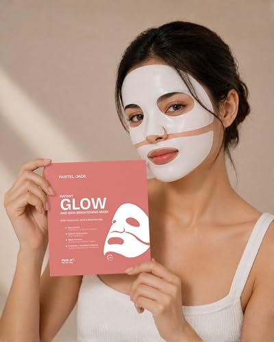 Image of Instant Glow and Skin Brightening Bio Collagen Face Mask | Deep Hydration & Moisturizing, Skin Barrier Care | Smooth, Glow & Nourishing for All Skin Types Pack of 1 (34g)
