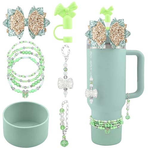 Hpebl 9PCS Accessories for Stanley Cup 30 40oz Tumbler Accessories,Green - image 1