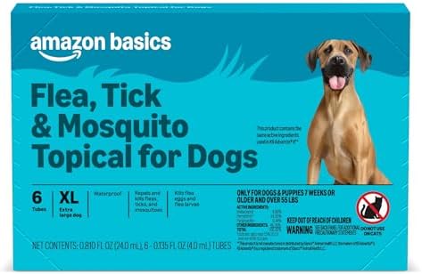 Amazon Basics PreventativeFlea, Tick & Mosquito Topical Treatment...