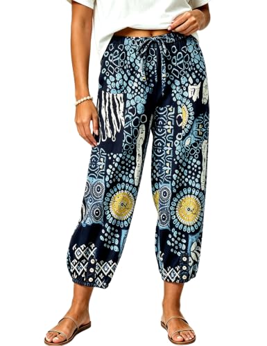Image of Bozanly Women Casual Harem Pant Boho Loose Yoga Capris Trousers 2026