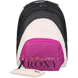 Maletin Roxy Roxy Viaje Fresco, Bolsa de Mensajero para Equipaje Mujer, Antracita, Talla única