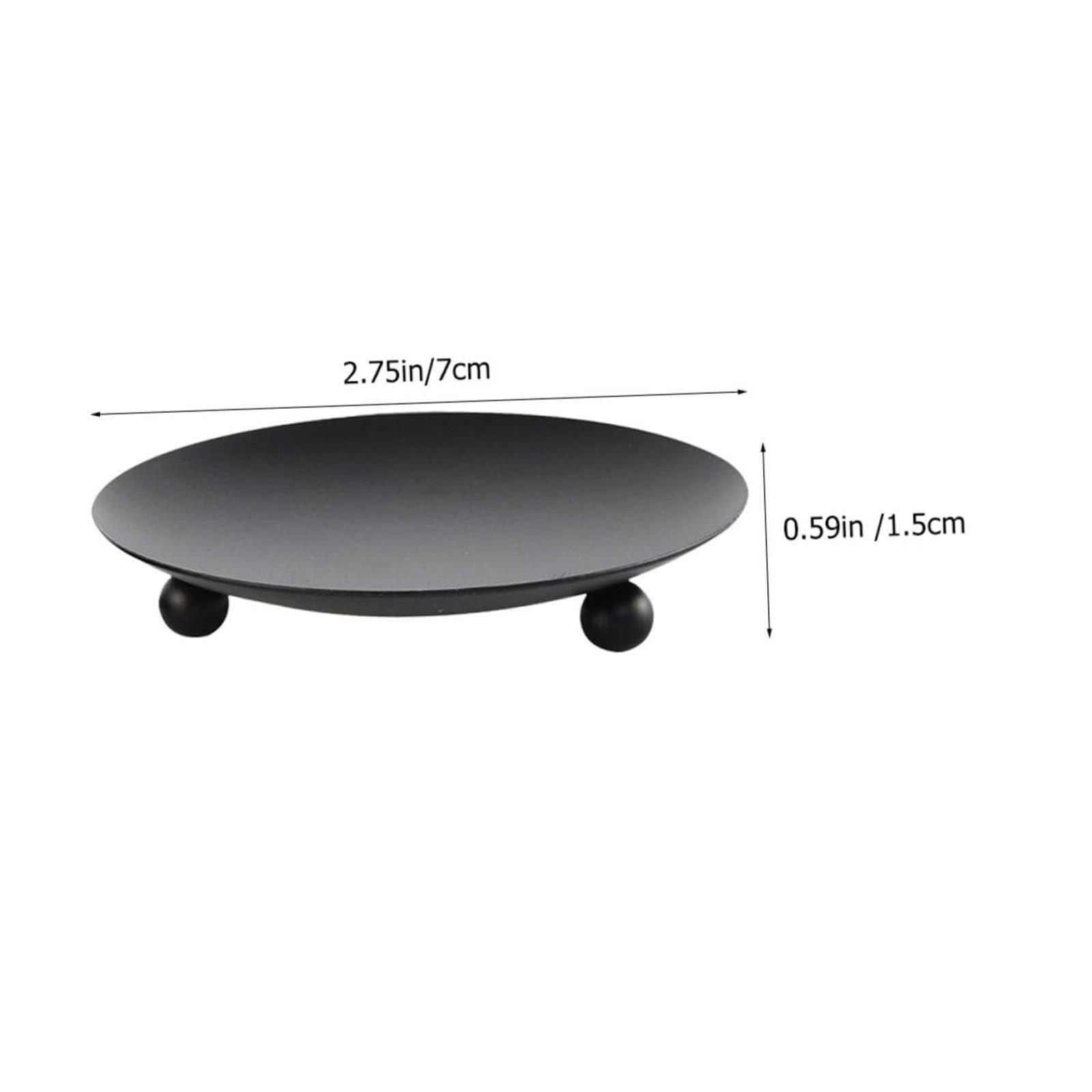 Kerzenständer Kerzenhalter aus Eisen, 4 Stück, schwarz, stabile Tischdekoration for Zuhause Wohnaccessoires