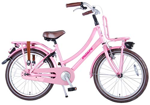 .Excellent Bicicleta Niña 20 Pulgadas Freno Delantero al Manillar y Trasero Contropedal Portabultos Rosa 85% Montado