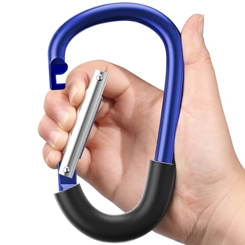 SURDOCA Stroller Hooks, Large Stroller Hooks for Bags, Universal Stroller Clips and Hooks, Mommy Hook for Stroller Heavy Duty, Stroller Accessories for Mom