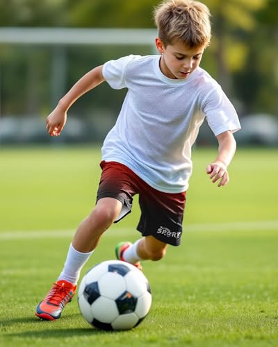 Boys Athletic Shorts Basketball Soccer Shorts Breathable Quick Dry Gym Sport Durable for Kids Youth 7-16 Years4