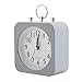 HERCHR Classico Mini Allarme da Letto Orologio da Viaggio Orologi da Scrivania e da Scaffale 10 cm Diametro Sveglie da Comodino con Anello di Trasporto Appeso
