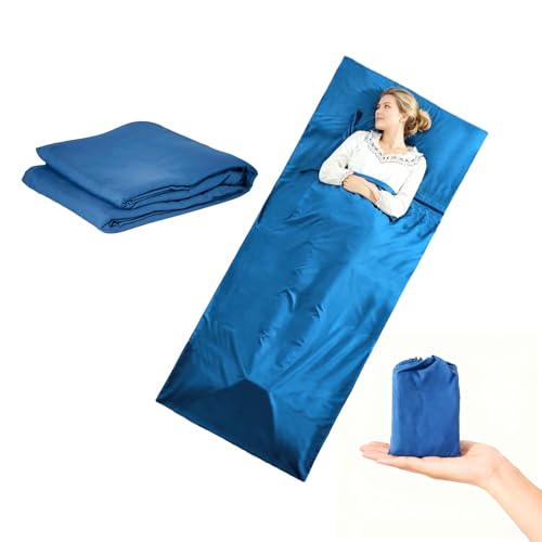 Mikrofaser Hüttenschlafsack nur 300g, TooThank Ultraleicht & kompakt...