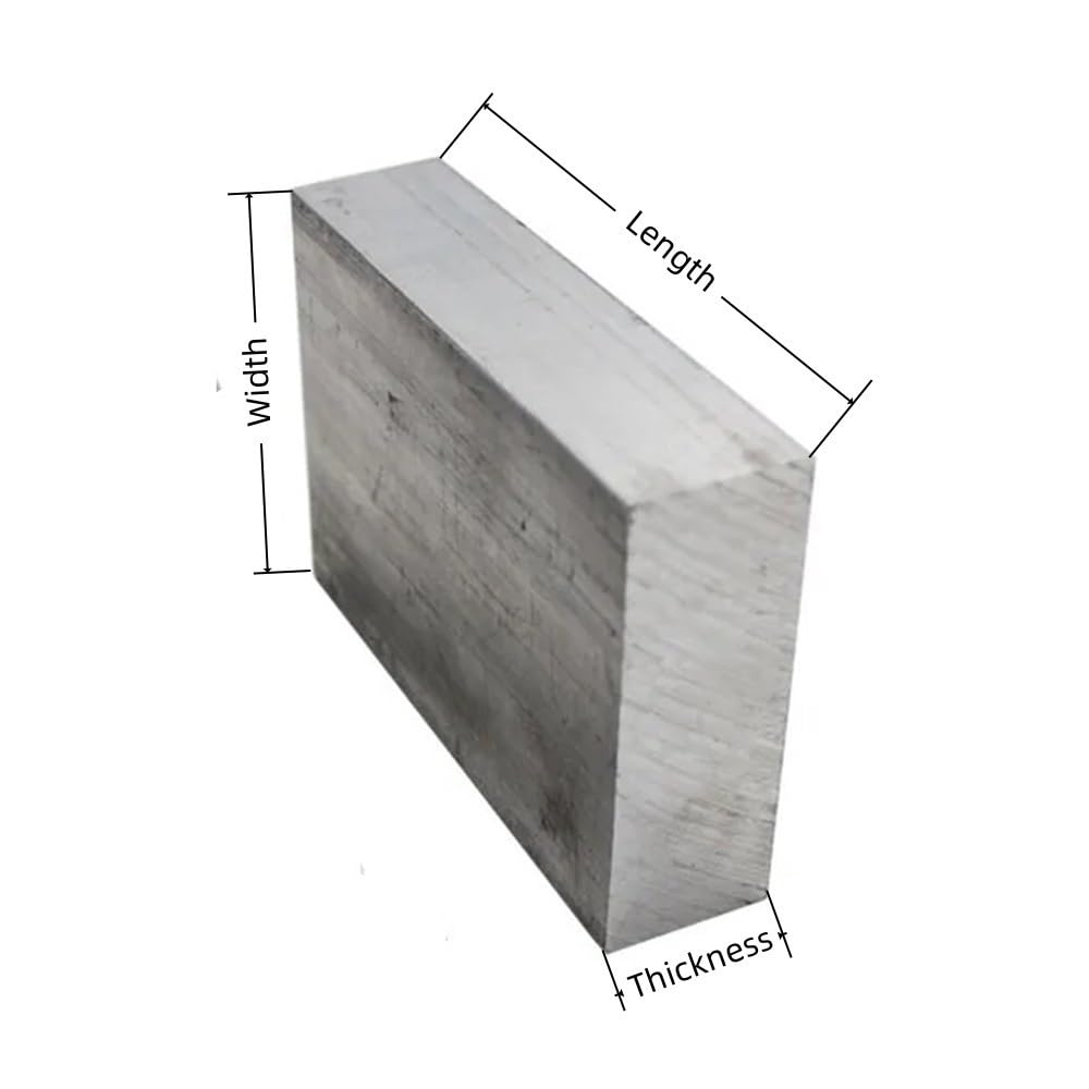 6061 T6 Płaska płyta aluminiowa 100/250 mm, lekka blacha rzemieślnicza 1 szt.(250x10x30M)