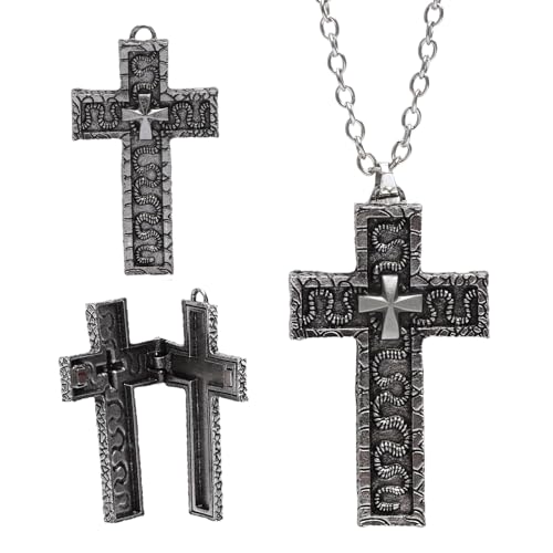 VOSSOT Collana con croce Squid Game – Thanos con scomparto segreto e ciondolo...