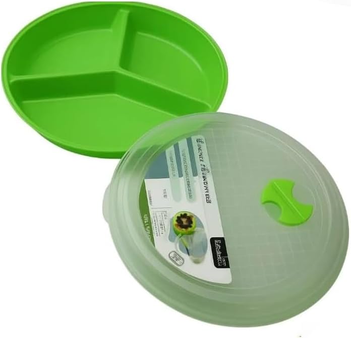 3-Pack Divided Microwave Plates with Vented Lids – Mixed Colors – BPA-Free Reusable Plates for Portion Control, Meal Prep & Leftovers – Stackable, Freezer & Dishwasher Safe - Image 7