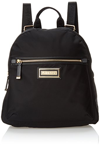 Calvin Klein Belfast Nylon Key Item Backpack, Black Gold
