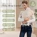 MISSWISDOM Baby Wraps Carrier, Baby Carrier Wrap Newborn Sling 7-35lbs, Baby Wearing Wrap Newborn Wrap Carrier, Baby Sling Carriers for Newborn and Infant, Beige