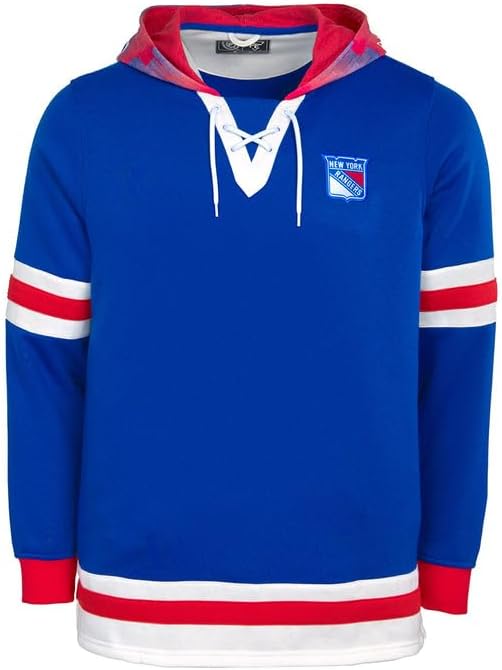 NHL unisex-adult New York Rangers Lace Up Hoode - Image 4